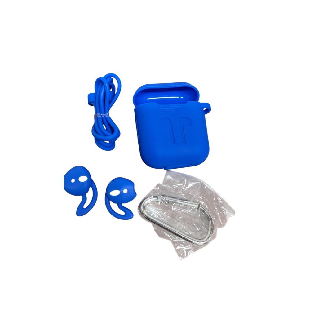 Wireless Gear AirPods Cover Lot of 6 Silicone Case with Carabiner Strap - Picture 3 of 4